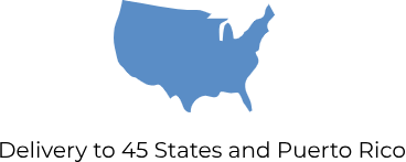 Delivery to 45 States and Puerto Rico